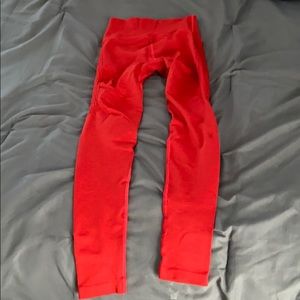Alphalete halo leggings - red - xs